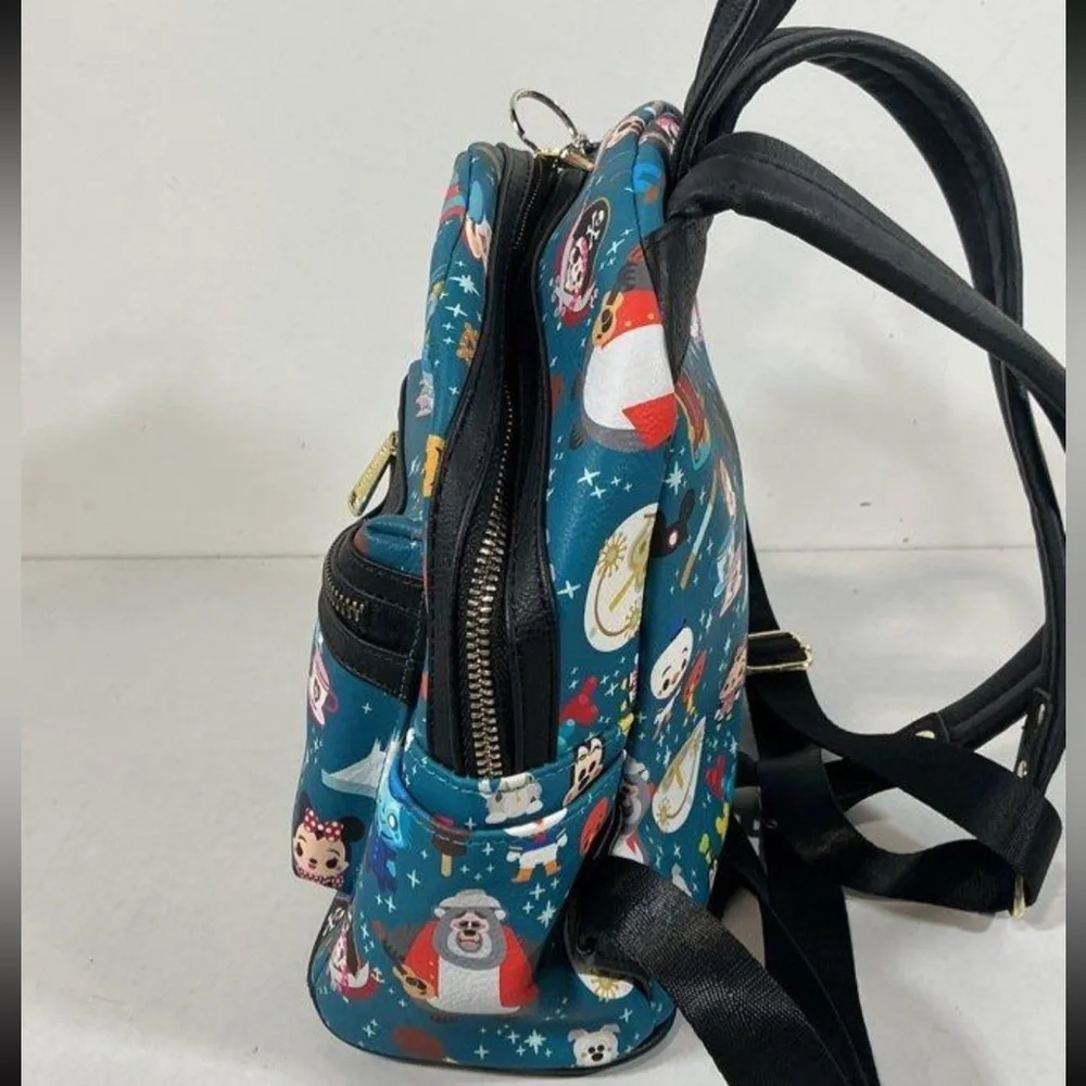 Loungefly x Disney Kids Chibi Backpack Blue and Black